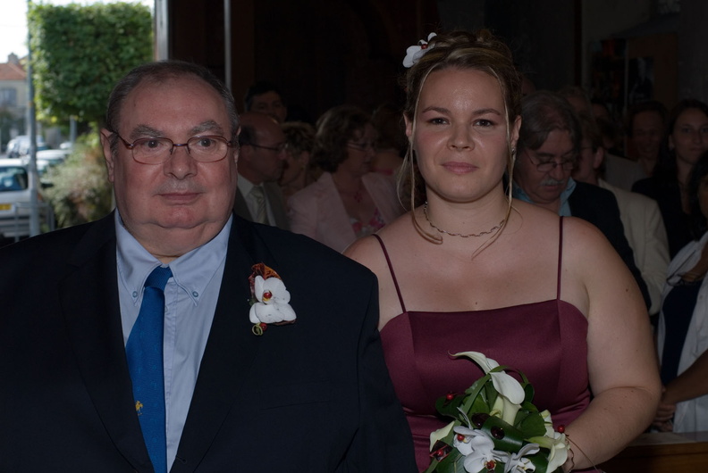 La mariée et son père