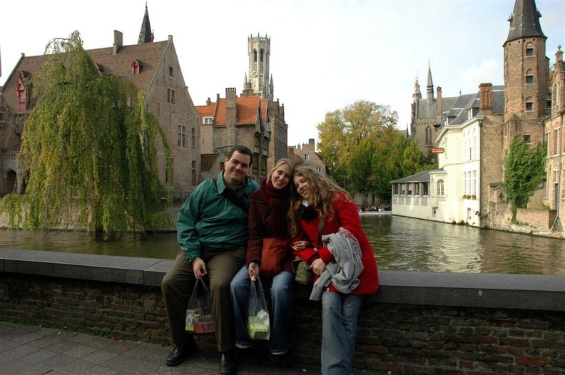 Guigui, Pauline et Anissa à Bruges