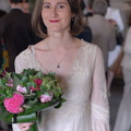 La mariée avec son joli bouquet