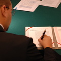 Signature des papiers officiels
